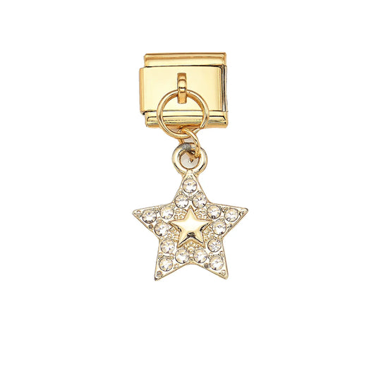 Charm Italiano Estrella Acero Inoxidable