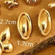 Aretes Ovalados Acero Inoxidable