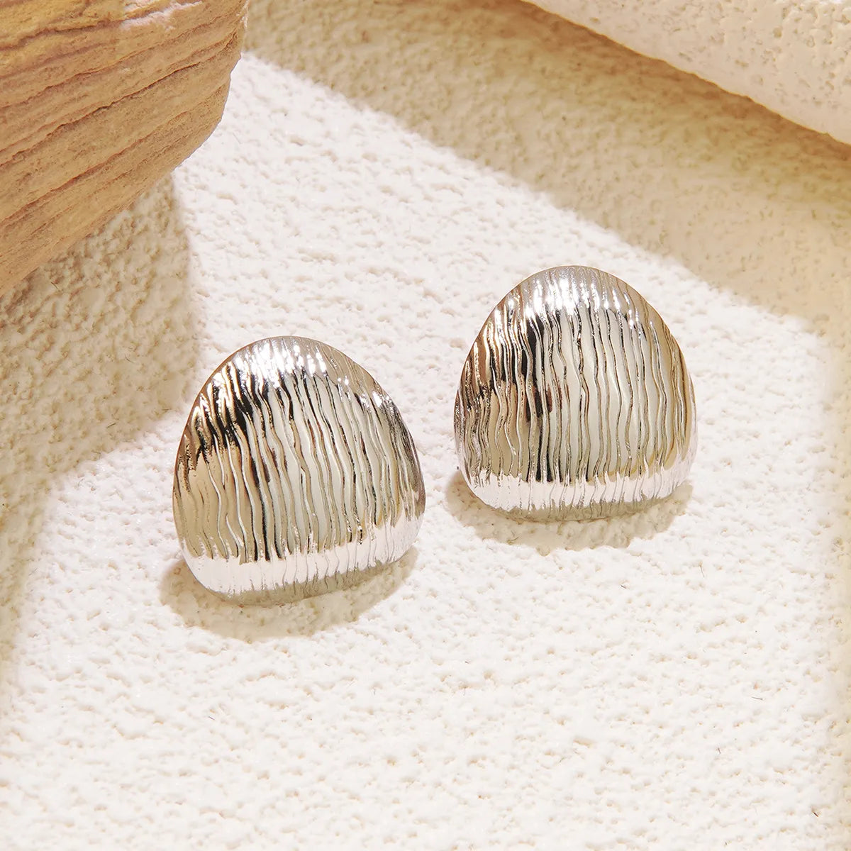 Aretes Rayas Acero Inoxidable