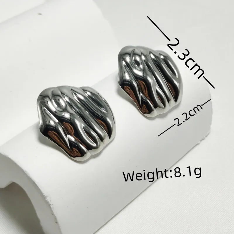 Aretes Irregular Acero Inoxidable