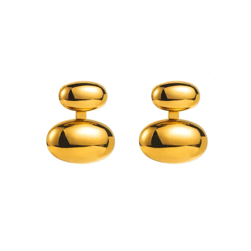 Aretes Dorados Acero Inoxidable