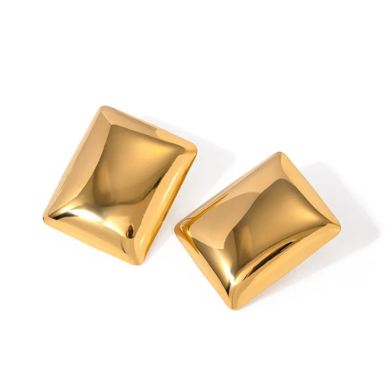 Aretes Rectángulo Acero Inoxidable