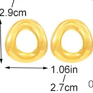 Aretes Redondos Retro Acero Inoxidable