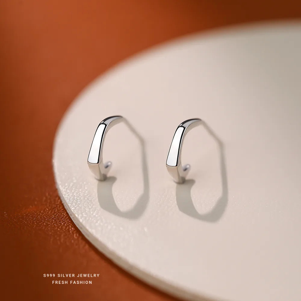 Arracadas Pequeñas Plata 999