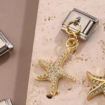 Charm Italiano Estrella Acero Inoxidable