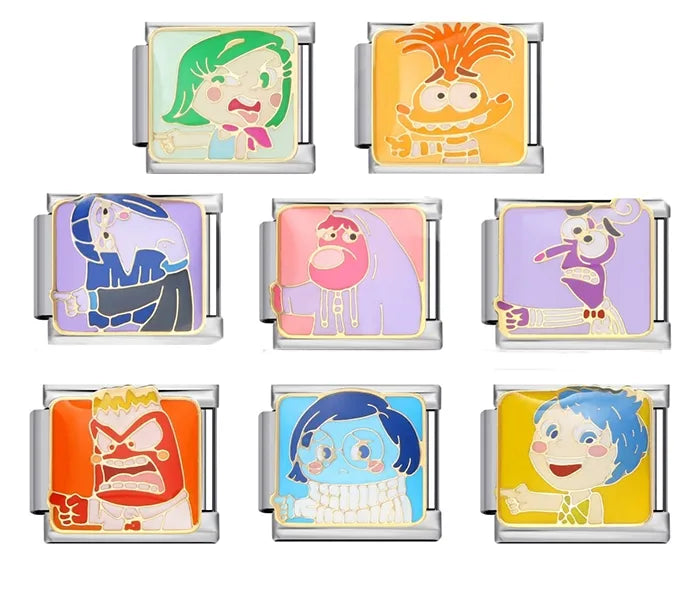 Charm Dibujos Animados Acero Titanio