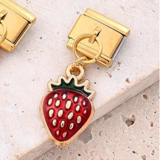 Charm Italiano Fresa Acero Inoxidable