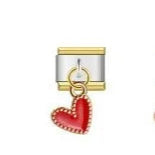 Charm Italiano Corazón Acero Inoxidable