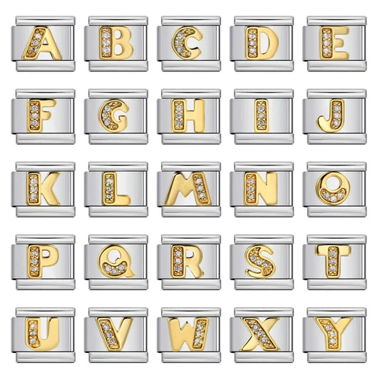 Charm Letra Acero Inoxidable