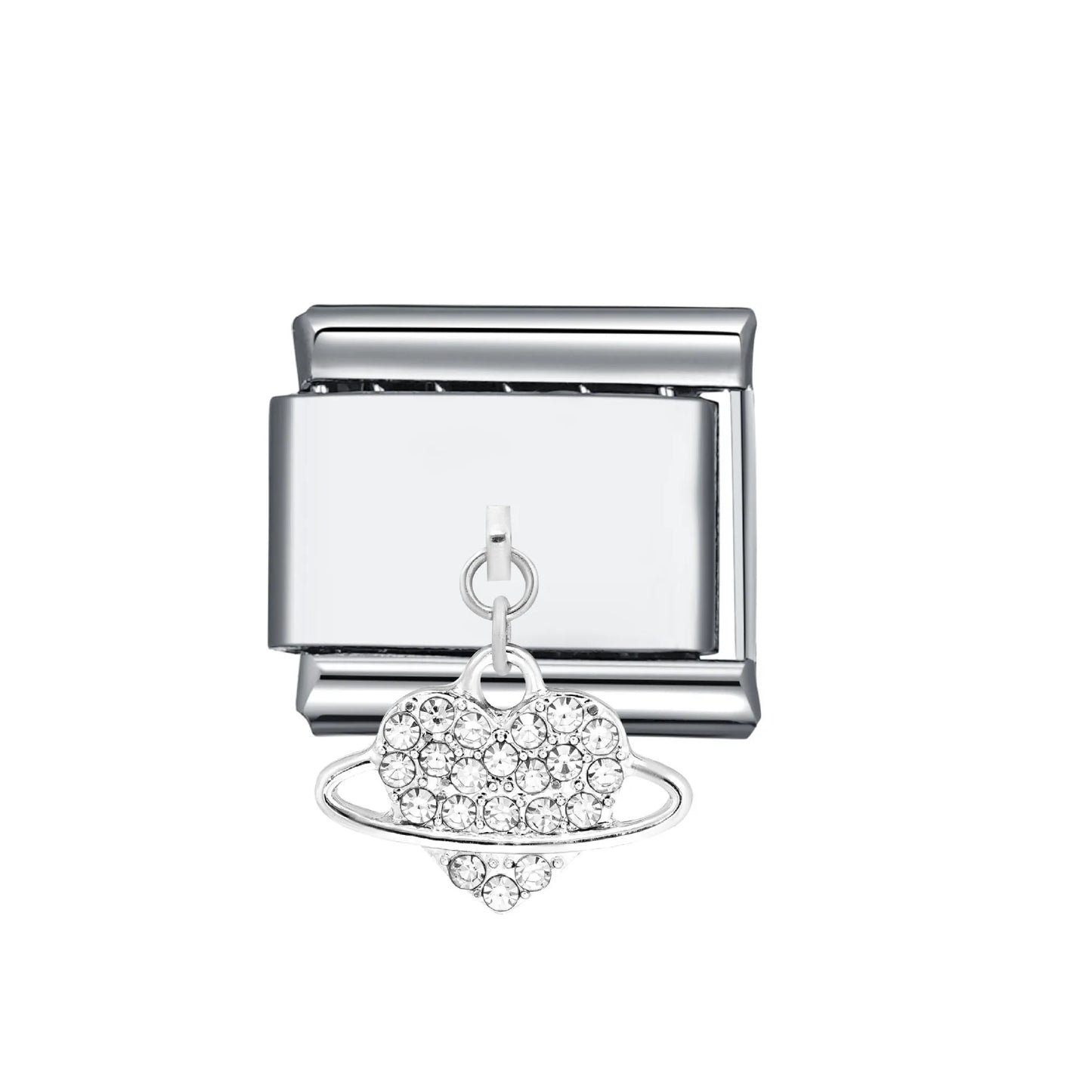 Charm Italiano Corazón Acero Inoxidable