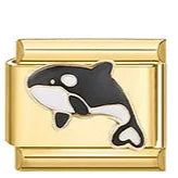Charm Italiano Ballena Acero Inoxidable