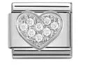 Charm Italiano Corazón Acero Inoxidable