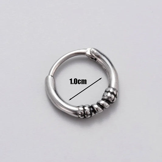 Arete Estilo Vintage Acero Inoxidable