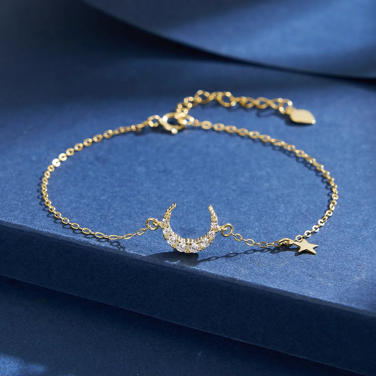 Pulsera Luna Estrella Plata De Ley 925