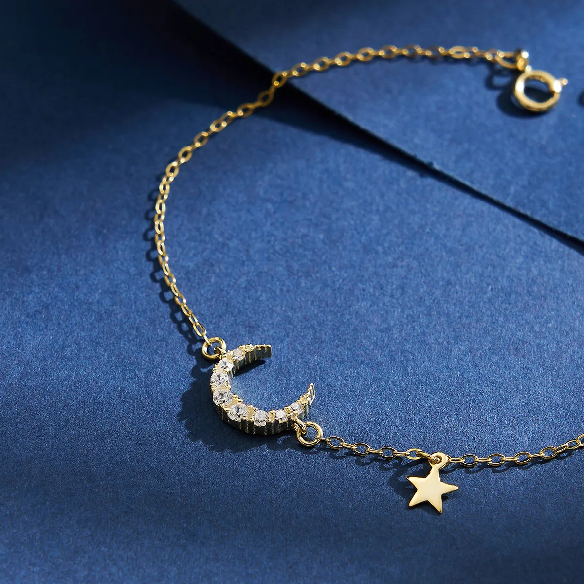 Pulsera Luna Estrella Plata De Ley 925