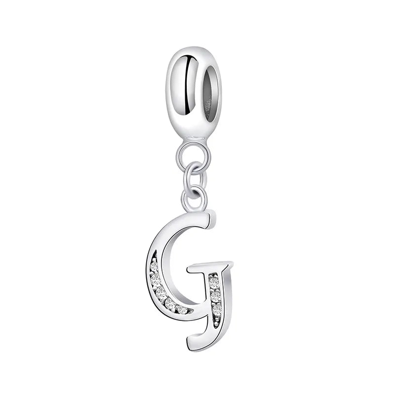 Charm Letra G Plata De Ley 925