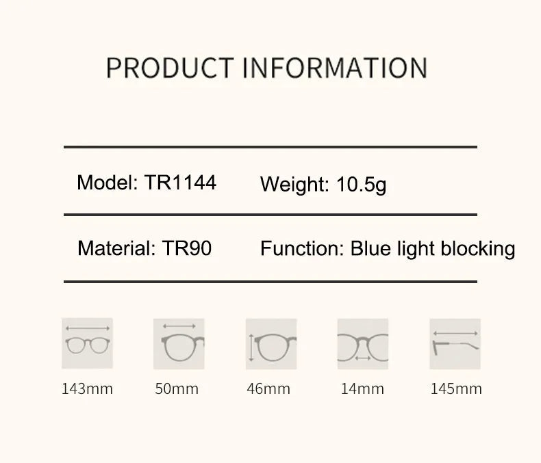 Gafas Transparentes Anti Luz Azul