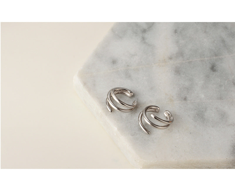 Earcuff Triple Plata S925