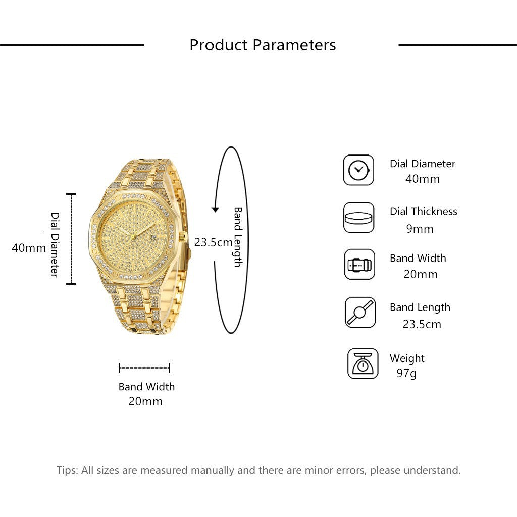 Reloj Dorado Acero Inoxidable
