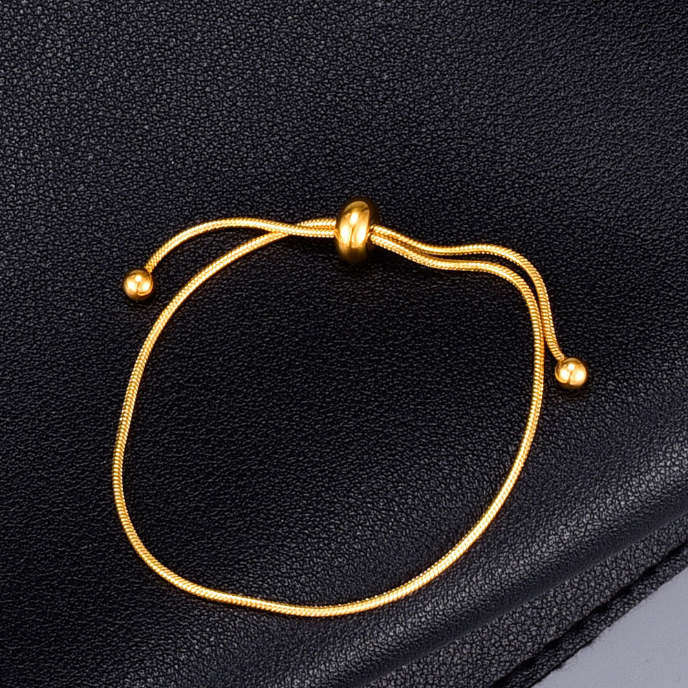 Pulsera Sencilla Dorada Acero Inoxidable