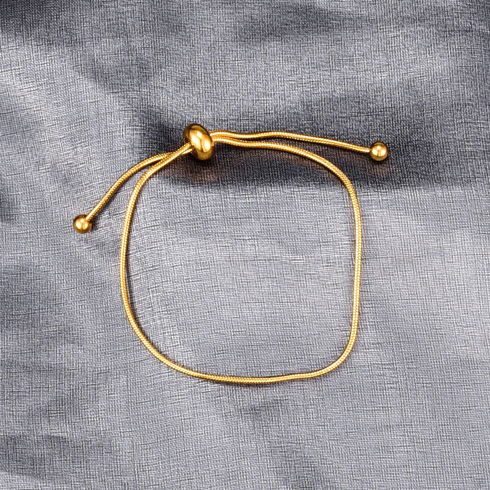 Pulsera Sencilla Dorada Acero Inoxidable