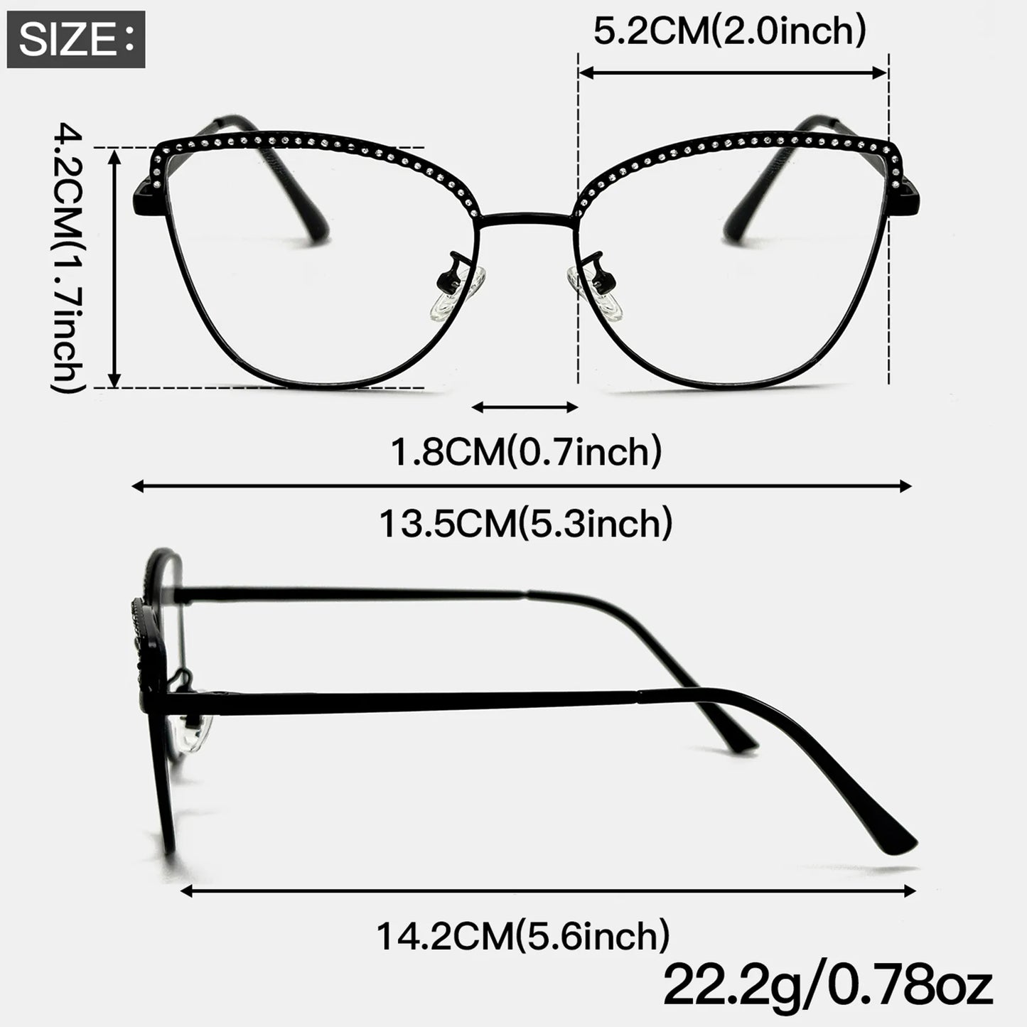 Gafas Ojo Gato Retro Cambian Color