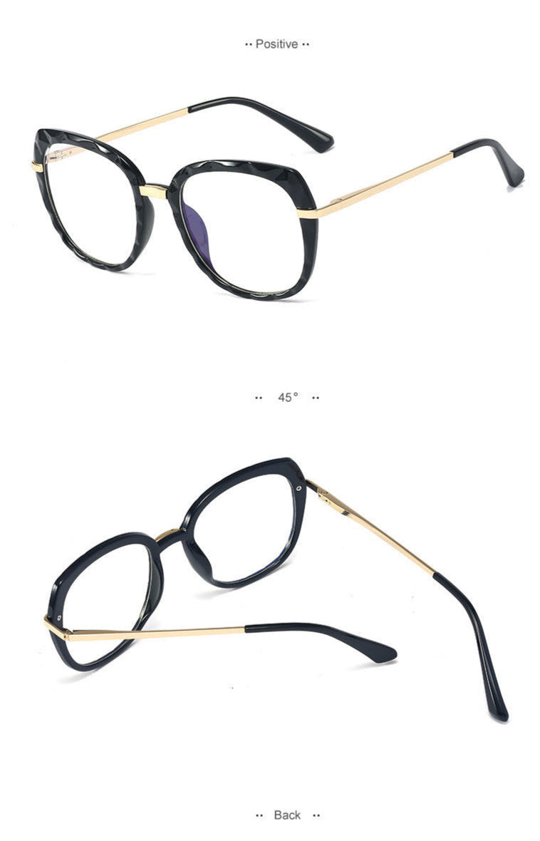 Gafas De Cristal Facetadas Anti-luz Azul