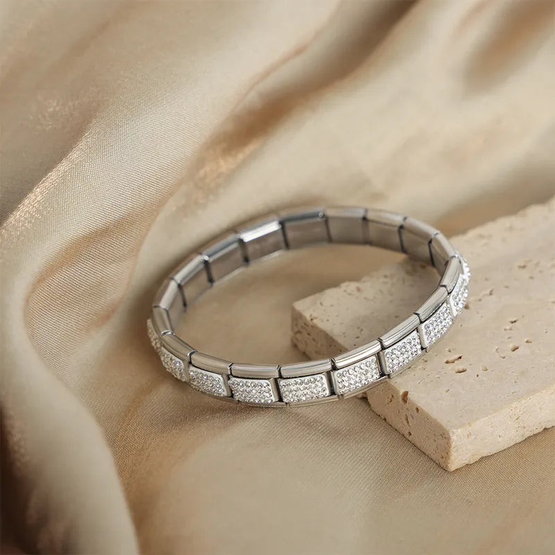 Pulsera Italiana Elegante Acero Titanio