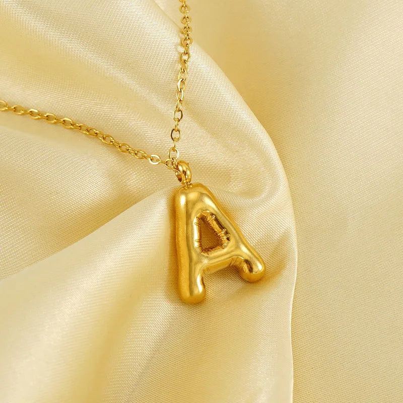 Collar Letra Acero Inoxidable