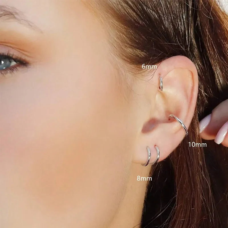 Aretes y Arracada Acero Inoxidable