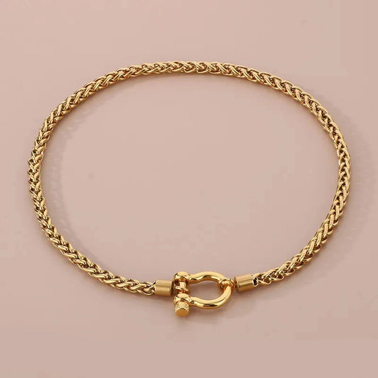 Collar Dorado Acero Inoxidable