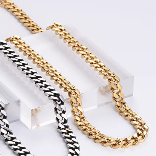 Cadena Dorada Acero Inoxidable