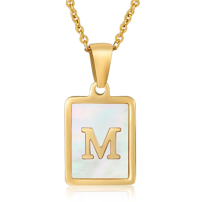 Collar Letra Acero Inoxidable