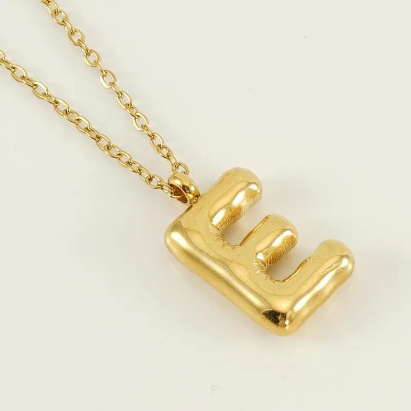 Collar Letra Acero Inoxidable
