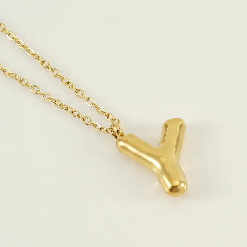 Collar Letra Acero Inoxidable