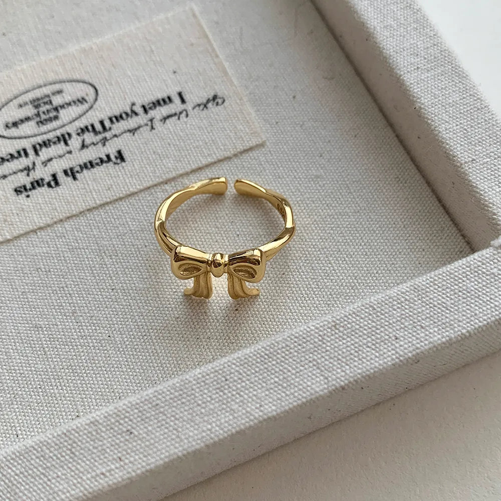 Anillo Moño Ajustable Plata Esterlina S925