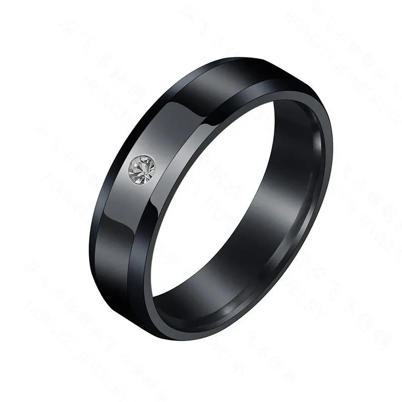 Anillo Negro Acero Inoxidable