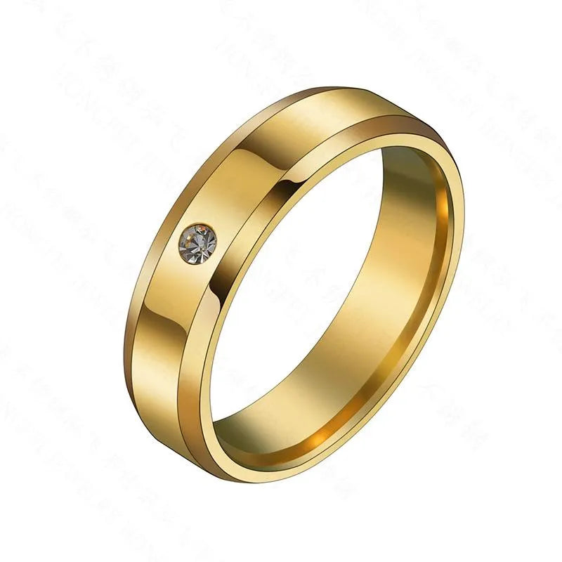Anillo Dorado Acero Inoxidable