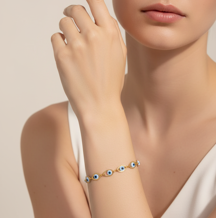 Pulsera Ojos Acero Inoxidable