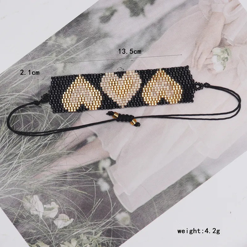 Pulsera Miyuki Corazones Varias