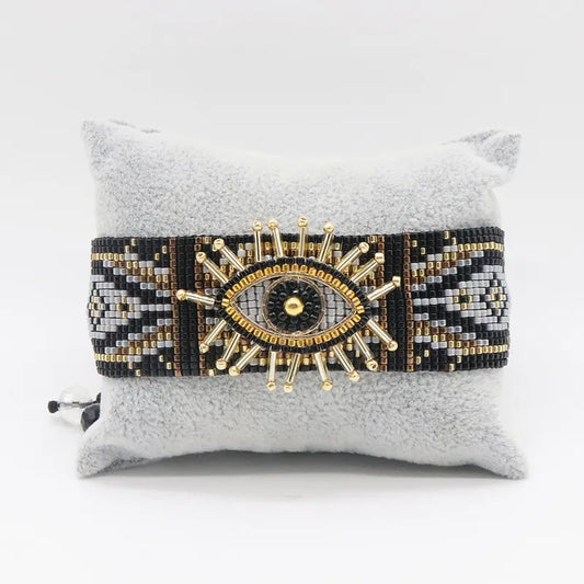 Pulsera Miyuki Bohemio Ojo Del Diablo