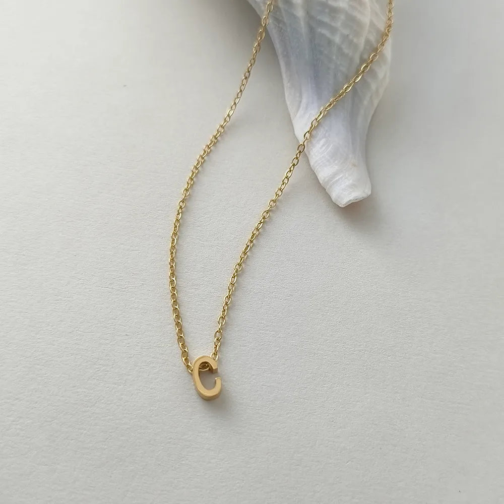 Collar Letra Acero Inoxidable
