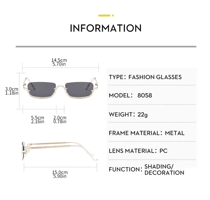 Gafas Medio Cuadro