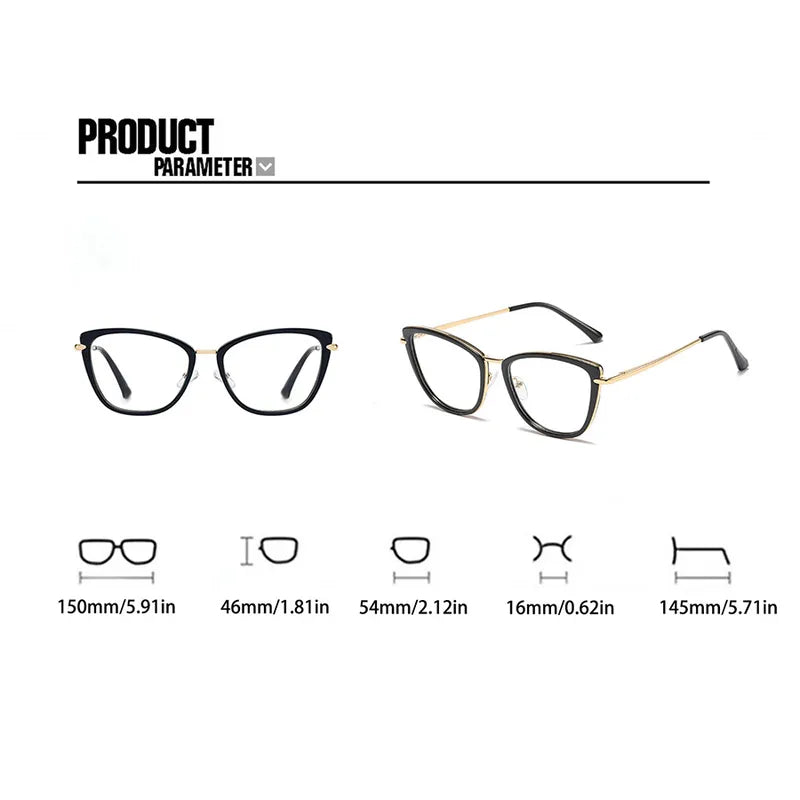 Gafas Ojo De Gato Marco Negro