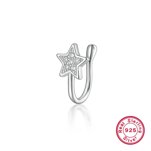 Ear Cuff Estrella Plata Esterlina