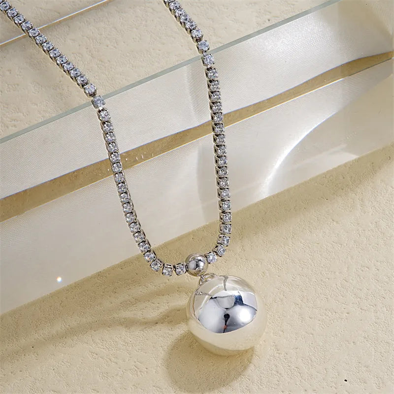 Collar Bola Circón