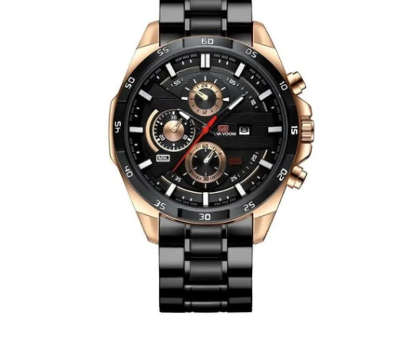 Reloj Negro Dorado
