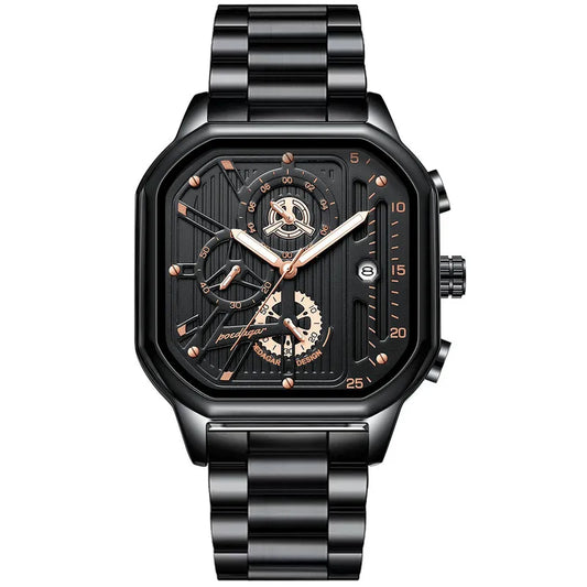 Reloj Negro Cuadrado