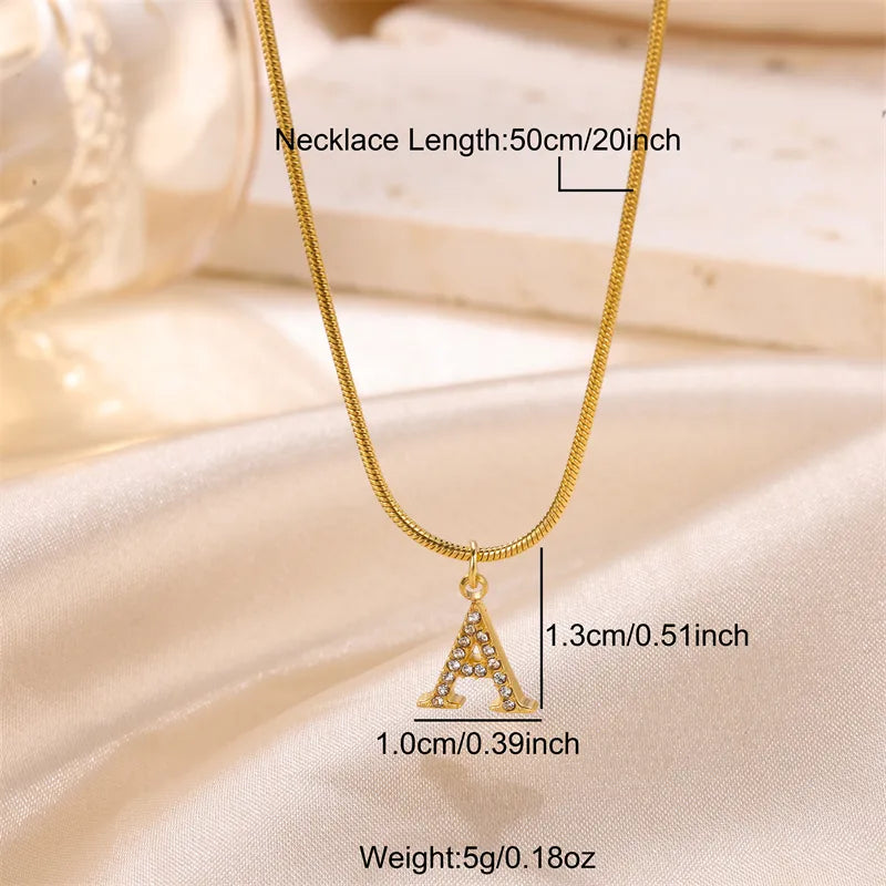 Collar Letra Acero Inoxidable