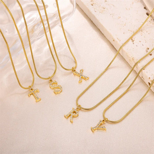 Collar Letra Acero Inoxidable